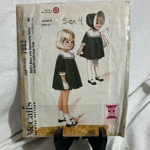 McCall's Kids Dress Pattern - Black and White